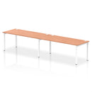 Impulse 2 Person Single Row Bench Desk - Beech