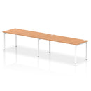 Impulse 2 Person Single Row Bench Desk - Oak
