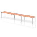 Impulse 3 Person Single Row Bench Desk - Beech