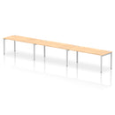 Impulse 3 Person Single Row Bench Desk - Maple