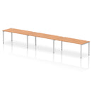Impulse 3 Person Single Row Bench Desk - Oak