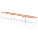Impulse 3 Person Single Row Bench Desk - Beech