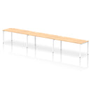Impulse 3 Person Single Row Bench Desk - Maple