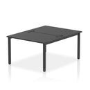 Impulse B2B 2 Person Bench Desk - Black