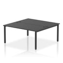 Impulse B2B 2 Person Bench Desk - Black