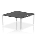 Impulse B2B 2 Person Bench Desk - Black