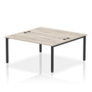 Impulse B2B 2 Person Bench Desk - Grey Oak