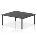 Impulse B2B 2 Person Bench Desk - Black
