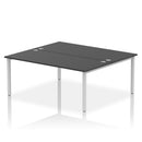 Impulse B2B 2 Person Bench Desk - Black