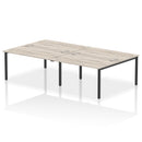 Impulse B2B 4 Person Bench Desk - Grey Oak