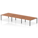 Impulse B2B 6 Person Bench Desk - Walnut