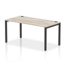 Impulse Single Starter Bench Desk - Grey Oak