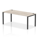 Impulse Single Starter Bench Desk - Grey Oak