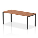 Impulse Single Starter Bench Desk - Walnut