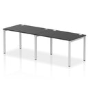 Impulse 2 Person Single Row Bench Desk - Black