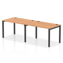 Impulse 2 Person Single Row Bench Desk - Oak