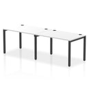 Impulse 2 Person Single Row Bench Desk - White
