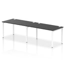Impulse 2 Person Single Row Bench Desk - Black