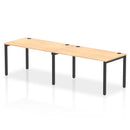 Impulse 2 Person Single Row Bench Desk - Maple