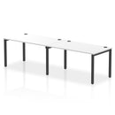 Impulse 2 Person Single Row Bench Desk - White