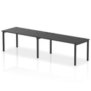 Impulse 2 Person Single Row Bench Desk - Black