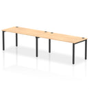 Impulse 2 Person Single Row Bench Desk - Maple
