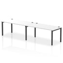 Impulse 2 Person Single Row Bench Desk - White