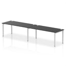 Impulse 2 Person Single Row Bench Desk - Black