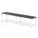 Impulse 2 Person Single Row Bench Desk - Black