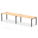 Impulse 2 Person Single Row Bench Desk - Maple