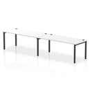 Impulse 2 Person Single Row Bench Desk - White