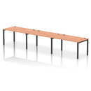 Impulse 3 Person Single Row Bench Desk - Beech