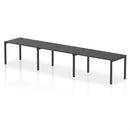 Impulse 3 Person Single Row Bench Desk - Black