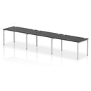 Impulse 3 Person Single Row Bench Desk - Black