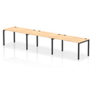 Impulse 3 Person Single Row Bench Desk - Maple