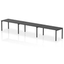 Impulse 3 Person Single Row Bench Desk - Black