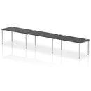 Impulse 3 Person Single Row Bench Desk - Black