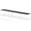 Impulse 3 Person Single Row Bench Desk - Black