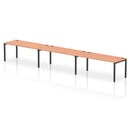 Impulse 3 Person Single Row Bench Desk - Beech