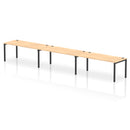 Impulse 3 Person Single Row Bench Desk - Maple