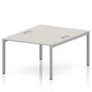 Impulse B2B 2 Person Bench Desk - Dove Grey