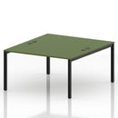 Impulse B2B 2 Person Bench Desk - Moss Green
