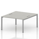 Impulse B2B 2 Person Bench Desk - Dove Grey