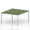 Impulse B2B 2 Person Bench Desk - Moss Green