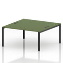 Impulse B2B 2 Person Bench Desk - Moss Green