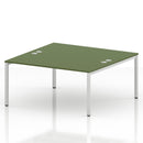 Impulse B2B 2 Person Bench Desk - Moss Green