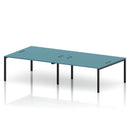 Impulse B2B 4 Person Bench Desk - Dark Teal