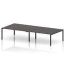 Impulse B2B 4 Person Bench Desk - Carbon Grey