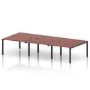 Impulse B2B 6 Person Bench Desk - Brick Red