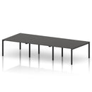 Impulse B2B 6 Person Bench Desk - Carbon Grey